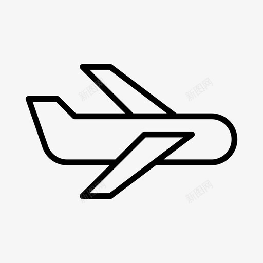 飞机航空货物svg_新图网 https://ixintu.com 飞机 航空 货物运输 旅行 基本 图标