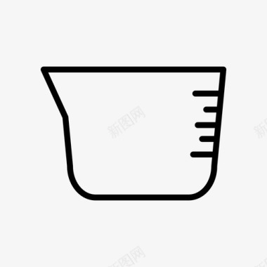 烧杯容器玻璃器皿图标