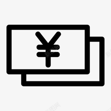 日元债券现金图标