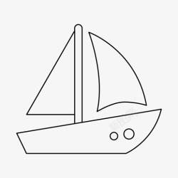 海上船帆船帆帆船高清图片