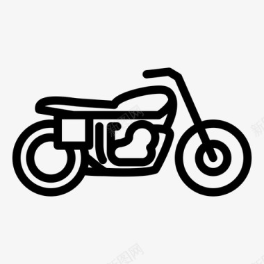 追踪器经典摩托车图标