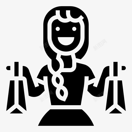 购物时尚女孩svg_新图网 https://ixintu.com 购物 时尚 女孩 快乐 生活方式 爱好