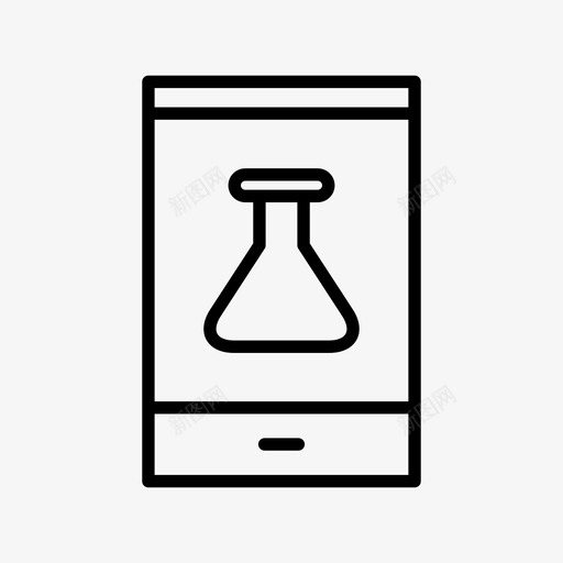 手机设备烧瓶svg_新图网 https://ixintu.com 手机 设备 烧瓶 实验 实验室 室电话 移动 线路