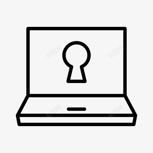 安全电脑设备svg_新图网 https://ixintu.com 电脑 笔记本 安全 设备 线路