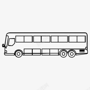 旅游巴士交通运输图标