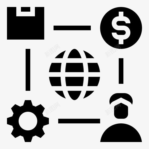 工业价值进口国际svg_新图网 https://ixintu.com 工业 价值 进口 国际贸易 符号