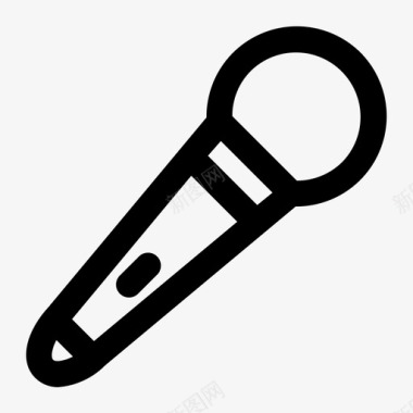 麦克风乐器摩登图标