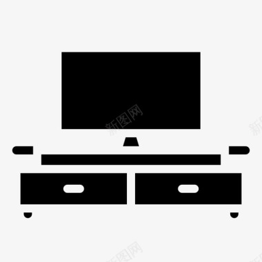 采购产品电视桌子电视桌子娱乐系统图标