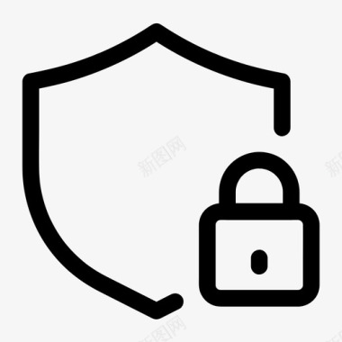 vpn安全访问锁定图标