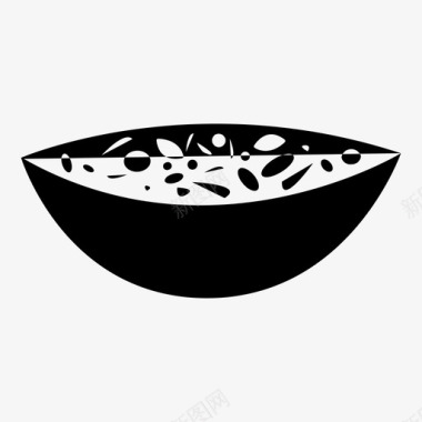 主菜碗咖喱印度菜图标