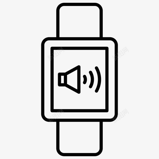 音频智能手表音量svg_新图网 https://ixintu.com 音频 智能 手表 音量