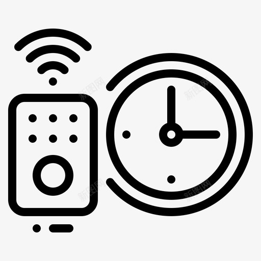 控制时间远程时间表svg_新图网 https://ixintu.com 控制 时间 远程 时间表 计时器 智能家居