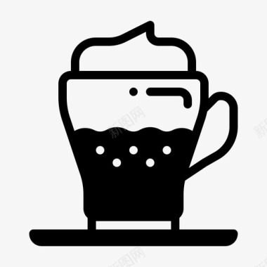 卡布奇诺咖啡咖啡店饮料图标