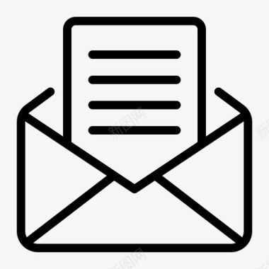 阅读信息电子邮件信件图标