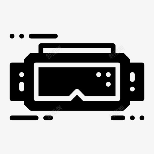 虚拟现实装备护目镜svg_新图网 https://ixintu.com 虚拟现实 装备 护目镜 现代 技术