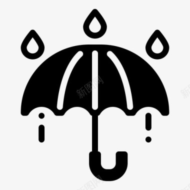 雨伞阳伞保护伞图标