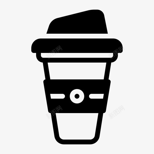 咖啡饮料杯子盖子svg_新图网 https://ixintu.com 咖啡 饮料 杯子 盖子 袖子