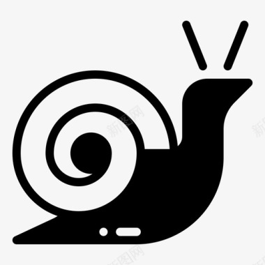 蜗牛动物贝壳图标