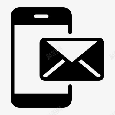 电话信息电子邮件智能手机图标