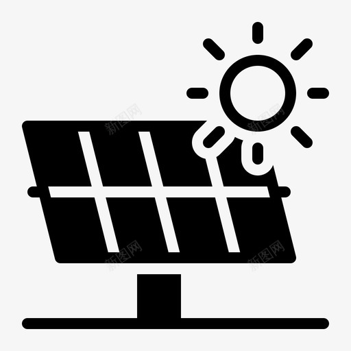 太阳能板能源发电厂svg_新图网 https://ixintu.com 发电厂 太阳能 太阳能logo 环保 能源