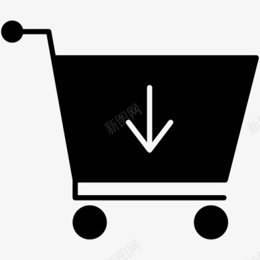 添加到购物车购物车电子商务实心图标图标