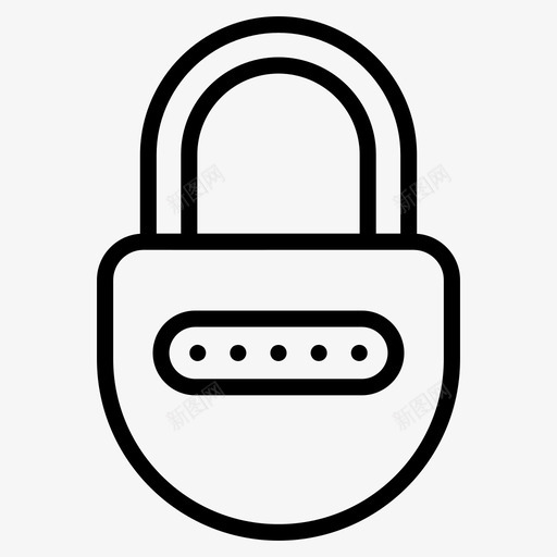密码锁数码锁电子锁svg_新图网 https://ixintu.com 密码锁 数码 电子 挂锁 安全 搜索引擎 优化 营销 线图 图标 收集