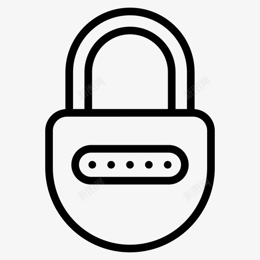 密码锁数码锁电子锁svg_新图网 https://ixintu.com 密码锁 数码 电子 挂锁 安全 搜索引擎 优化 营销 线图 图标 收集