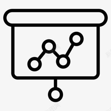 业务演示数据分析图形数据图标