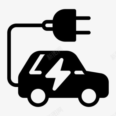 电动汽车环保能源图标