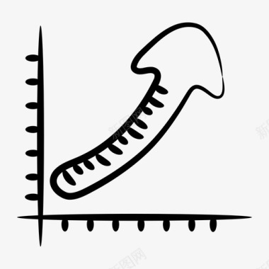 增长箭头业务分析业务增长图标