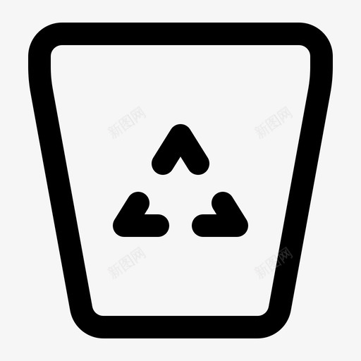 回收站垃圾用户界面元素svg_新图网 https://ixintu.com 回收站 垃圾 用户界面 元素