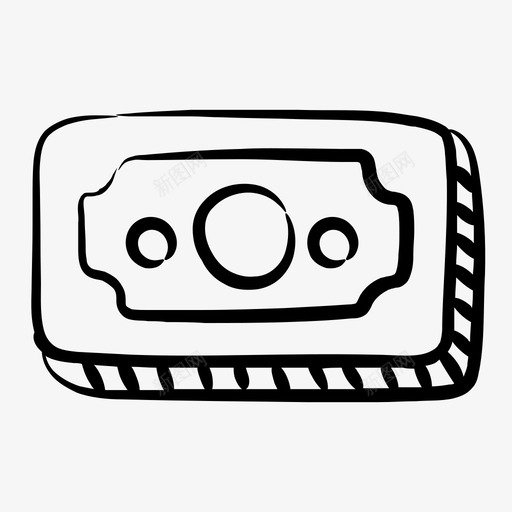 纸币现金货币svg_新图网 https://ixintu.com 纸币 现金 货币 金融 购物 商业 系列 图标 收藏