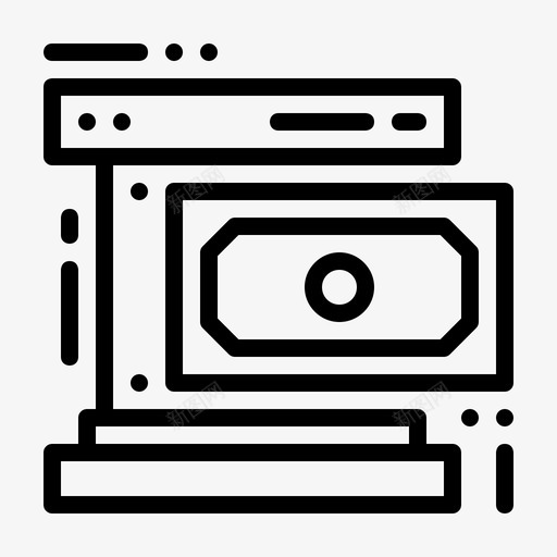 验钞机钞票货币svg_新图网 https://ixintu.com 验钞机 钞票 货币 现代 设备