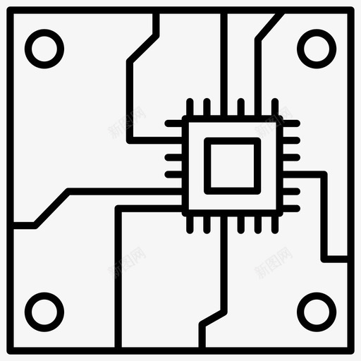 印刷电路板电路电气svg_新图网 https://ixintu.com 印刷 印刷电路 电路板 电路 电气 嵌入式 计算机 配件