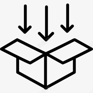 包装盒子商务工具图标
