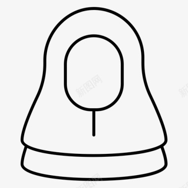 头巾女性伊斯兰教图标
