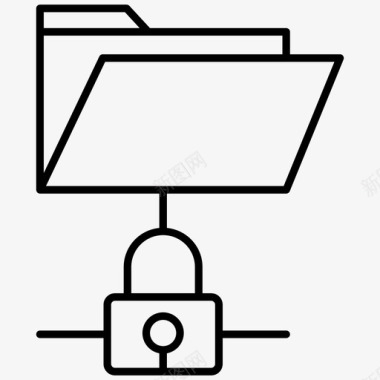 安全文件夹安全隐私政策和gdpr图标