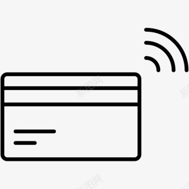 非接触式卡借记卡金融科技图标