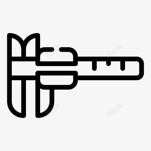 卡尺量具工具svg_新图网 https://ixintu.com 量具 工具 卡尺 游标 工作