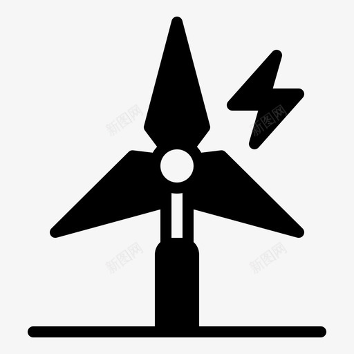 发电厂环保能源站svg_新图网 https://ixintu.com 发电厂 环保 能源 发电机 风车