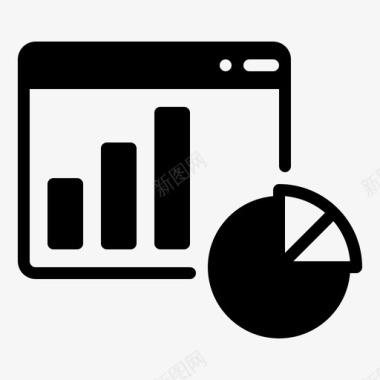 分析数据图表报表图标