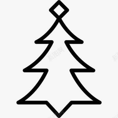 圣诞树装饰树装饰品图标