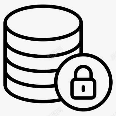 安全数据库数据安全网络安全图标
