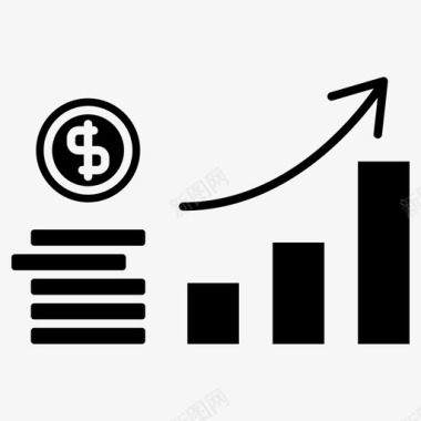 增长资金收入图标