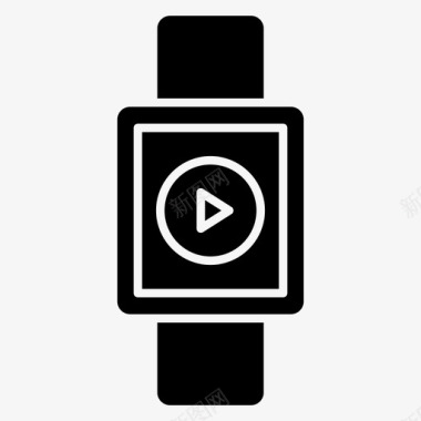 smartwatch媒体播放图标