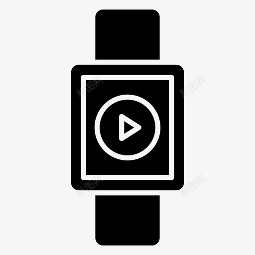 smartwatch媒体播放svg_新图网 https://ixintu.com 媒体播放