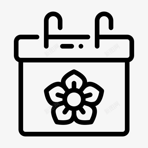 春天的季节日历事件svg_新图网 https://ixintu.com 春天 季节 日历 事件