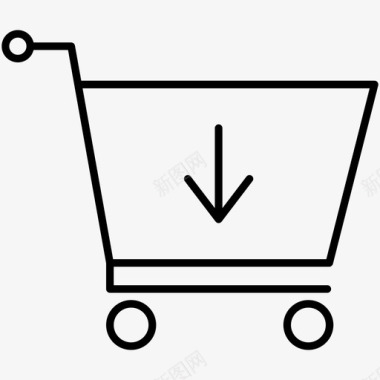 加入购物车购物电子商务图标
