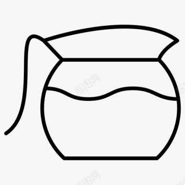 水壶玻璃壶咖啡图标
