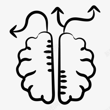 分析思维头脑风暴能力图标